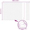 vidaXL Poste de Valla Plateado 100 x 0,8 m (malla de 36 mm) Acero
