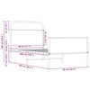 vidaXL Estructura de cama sin colchón 80x200 cm madera roble Sonoma