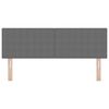 vidaXL Cabecero con cabecera Gris Claro 144 cm Cuero sint&eacute;tico