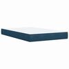 vidaXL Cama box spring con colch&oacute;n terciopelo azul oscuro 120x190 cm
