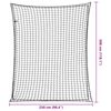 vidaXL Red de remolque con cuerda elástica PP negro 3x2,5 m