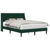 vidaXL Estructura de cama Verde oscuro 140 x 190 cm Terciopelo