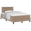 vidaXL Cama tipo Box Spring Capuchino 120 x 200 cm Cuero sint&eacute;tico