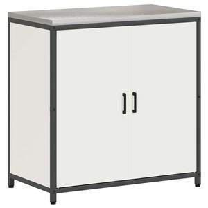 vidaXL Almacenamiento de cocina HATTEM Blanco 90 x 50 x 92 cm Acero