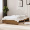 vidaXL Estructura cama sin colch&oacute;n madera maciza marr&oacute;n miel 120x190cm