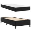 vidaXL Estructura de cama con colch&oacute;n Negro 90 x 200 cm tela