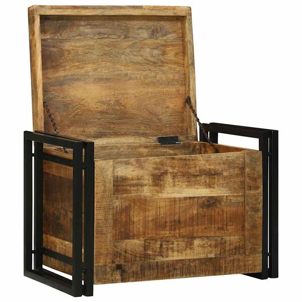 vidaXL Caja de Almacenamiento 60 x 40 x 41 cm Madera de mango maciza
