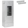vidaXL Horno Ahumador 3 uds. 44,5 x 29 x 110 cm Acero galvanizado