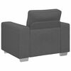 vidaXL Sill&oacute;n de tela de pana gris oscuro 60 cm