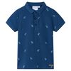 vidaXL Polo infantil azul oscuro 140