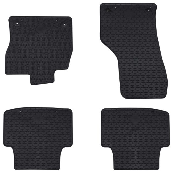 vidaXL Alfombrilla de Coche 4 pcs Negro VW para PASSAT B8 Goma