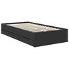 vidaXL Estructura de cama Negro 90 x 200 cm Madera Ingenieril