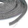 vidaXL Burlete de cepillo autoadhesivo 5 m PP Gris