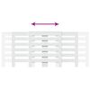 vidaXL Cubierta de radiador madera ingenier&iacute;a blanco 205x21,5x83,5 cm