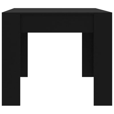 vidaXL Mesa de comedor de madera de ingeniería negro 180x90x76 cm