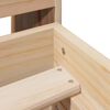 vidaXL Estructura de cama sin colch&oacute;n madera maciza de pino 135x190 cm