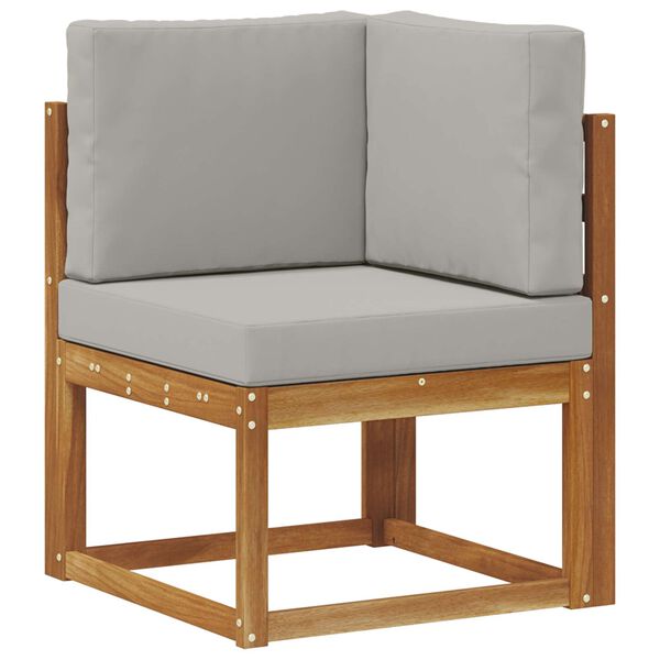 vidaXL Conjunto de sof&aacute;s de exterior 10 pcs Gris Natural y Claro