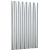 vidaXL Paneles tejado 12 unidades acero galvanizado plateado 60x36 cm