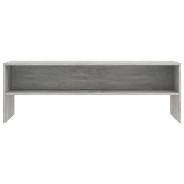 vidaXL Mueble de TV madera contrachapada gris hormigón 120x40x40 cm