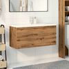 vidaXL Mueble con lavabo integrado roble artisan