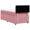 vidaXL Cama box spring con colch&oacute;n terciopelo rosa 90x190 cm
