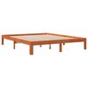 vidaXL Cama sin colch&oacute;n madera maciza de pino marr&oacute;n cera 180x200 cm