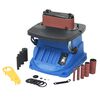 vidaXL Lijadora de banda y huso oscilante 450 W azul