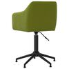 vidaXL Sillas de comedor giratorias 4 unidades terciopelo verde claro
