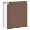vidaXL Mueble de pared ba&ntilde;o BERG madera maciza blanco 69,5x27x71,5 cm