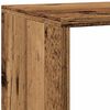 vidaXL Librer&iacute;a divisora 4 niveles madera envejecida 143,5x29x143,5 cm
