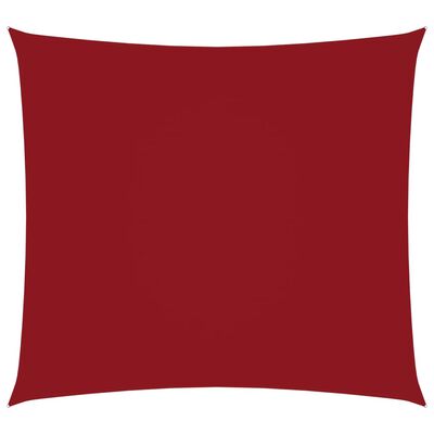 135638 vidaXL Sunshade Sail Oxford Fabric Square 7x7 m Red