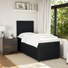 vidaXL Cama box spring con colch&oacute;n terciopelo negro 100x200 cm