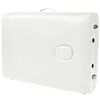 vidaXL Camilla de masaje plegable 2 zonas 10 cm grosor blanca