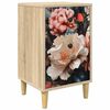 vidaXL Mesa de noche BORNE Roble Sonoma 36 x 33 x 60 cm