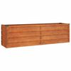 vidaXL Arriate oxidado de acero corten 160x40x45 cm