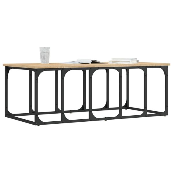 vidaXL Mesa de centro madera de ingenier&iacute;a roble Sonoma 100x50x35,5 cm