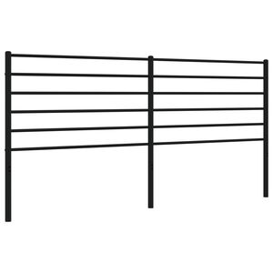 vidaXL Cabecero de repuesto de metal negro 200 cm