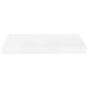 vidaXL Estante flotante de pared 2 uds MDF blanco brillo 50x23x3,8 cm