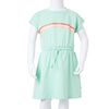 Vestido infantil con cord&oacute;n verde chill&oacute;n 128