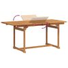 vidaXL Juego comedor de jard&iacute;n 5 pzas madera maciza acacia y textileno