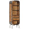 vidaXL Aparador alto de madera maciza de mango 40x30x126 cm