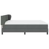 vidaXL Cama tipo Box Spring con colch&oacute;n Gris oscuro 200 x 200 cm tela