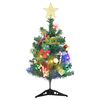 vidaXL Mini &aacute;rbol de Navidad artificial con 20 luces LED verde 45 cm