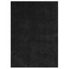 vidaXL Alfombra de pelo corto suave lavable HUARTE negro 120x170 cm
