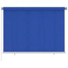 vidaXL Persiana enrollable de exterior 205(ancho)x140(alto)cm azul HDPE