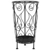 vidaXL Parag&uuml;ero estilo vintage metal 26x46 cm negro