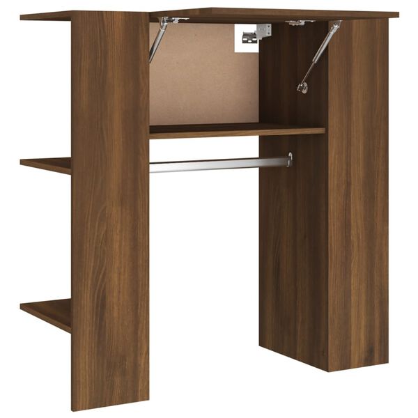 vidaXL Mueble de recibidor madera ingenier&iacute;a marr&oacute;n roble 97,5x37x99cm
