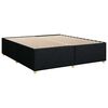 vidaXL Cama box spring con colch&oacute;n tela negro 200x200 cm