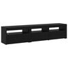 vidaXL Gabinete de TV 2 pcs Roble Negro 180 x 35 x 40 cm