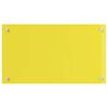 vidaXL Salpicadero de cocina Amarillo 70 x 40 x 0,6 cm vidrio templado